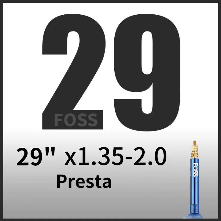 FOSS Bicycle Inner Tube 16/18/20/24/26/27.5/29 Inch 700C Tube Road Bicycle MTB Mountain / Folding Bike TPE Rubber Tube Taiwan - Color: 29x1.35-2.0 FV