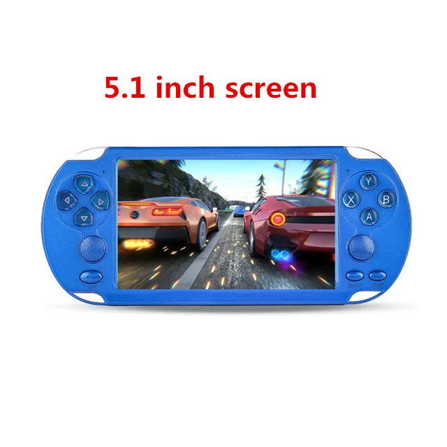 2019 version X7/X9 Plus Handheld Game Player 5.1 Inch HD  8G ROM Built in 10000 Games TV Output Multimedia Video Game Console 