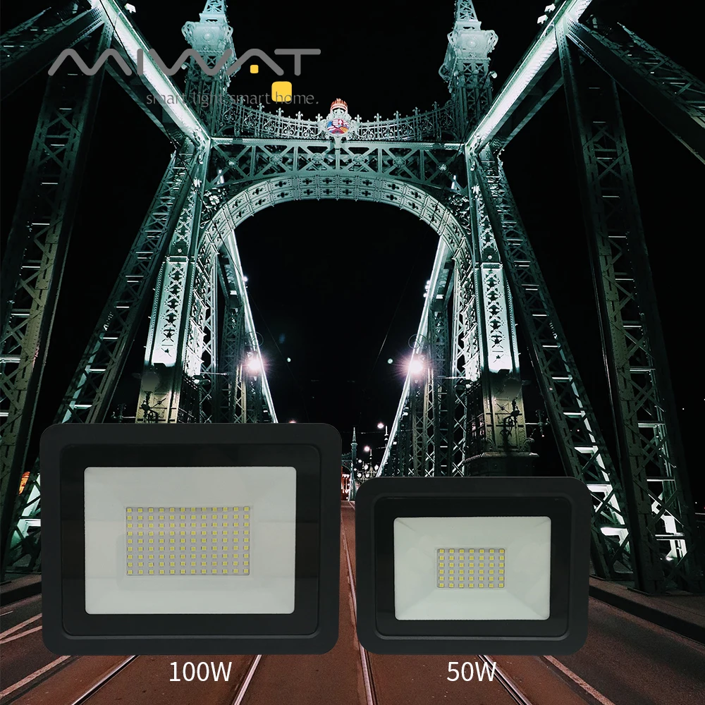 2 шт. Светодиодный прожектор 10 Вт 20 Вт 30 Вт 50 Вт 100 Вт наружное прожекторное освещение 110 В/220 В IP68 наружное садовое освещение профессиональная лампа