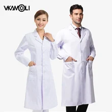 Vkamoli новая медицинская униформа Одежда Пятно белые пальто медицинский Спа больничный халат лабораторное пальто Медсестры скраб Униформа аптека ветеринарный