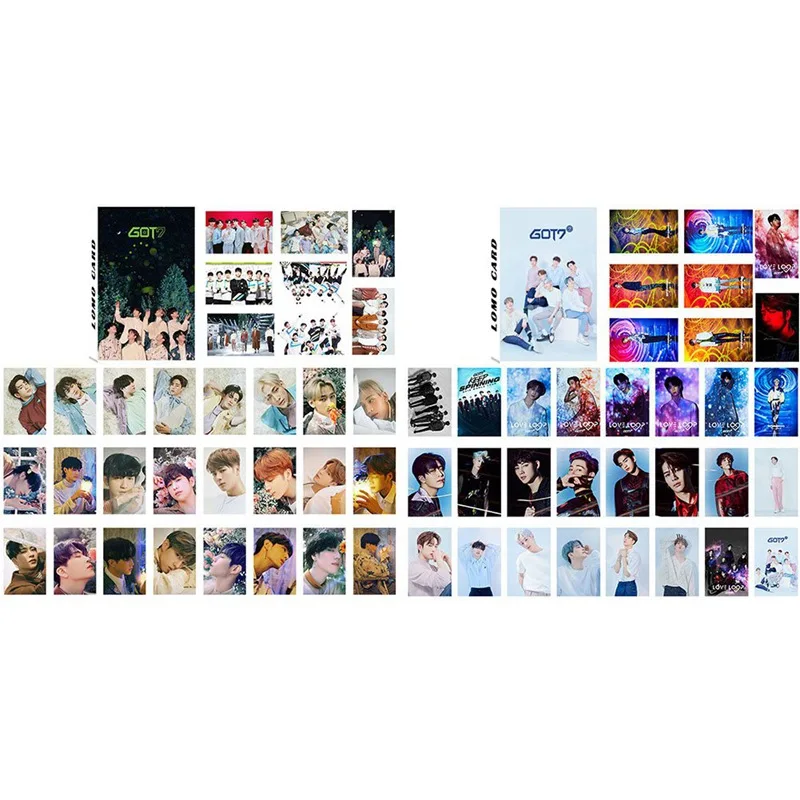 32 шт./компл. KPOP GOT7 LOVE LOOP альбом сделан бумажный плакат Фотокарта Lomo карта фотостудии игрушек, для подарка, для фанатов Канцелярский набор