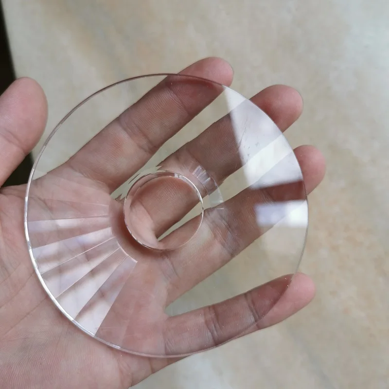 2pcs/lot dia. 80/100/120mm machine grinding clear flower crystal cone disc prism chandelier crystal lighting accessories