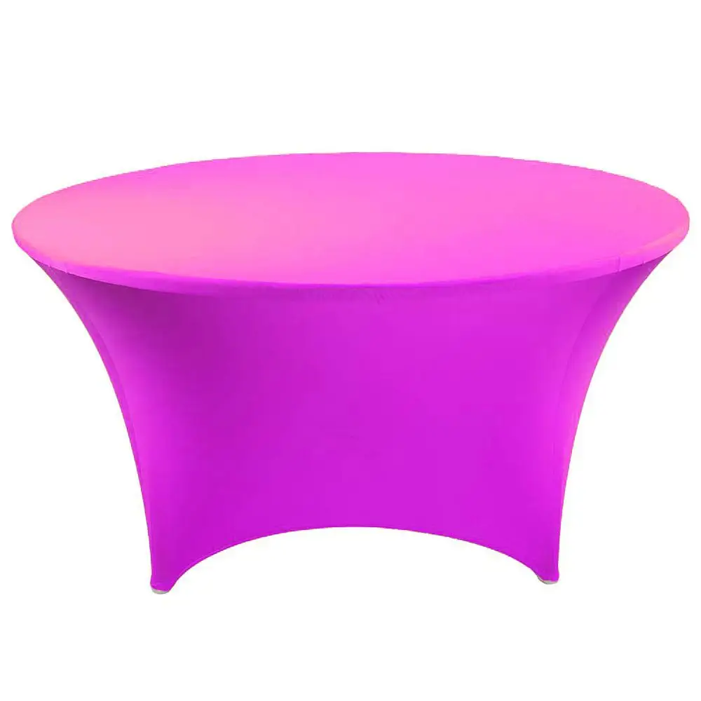 lilac Горячая D60×30inch Королевский Синий лайкра/чехол для стола из спандекса/Скатерть для свадьбы/отеля/банкета/вечерние украшения - Цвет: lilac