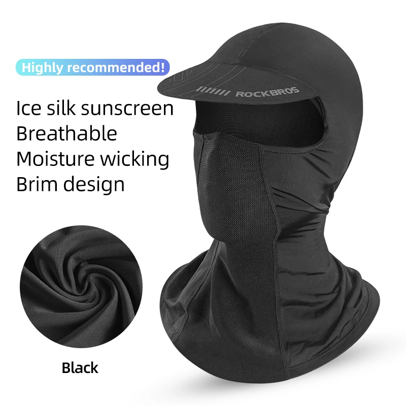 ROCKBROS – casquette de cyclisme Anti-UV respirante pour