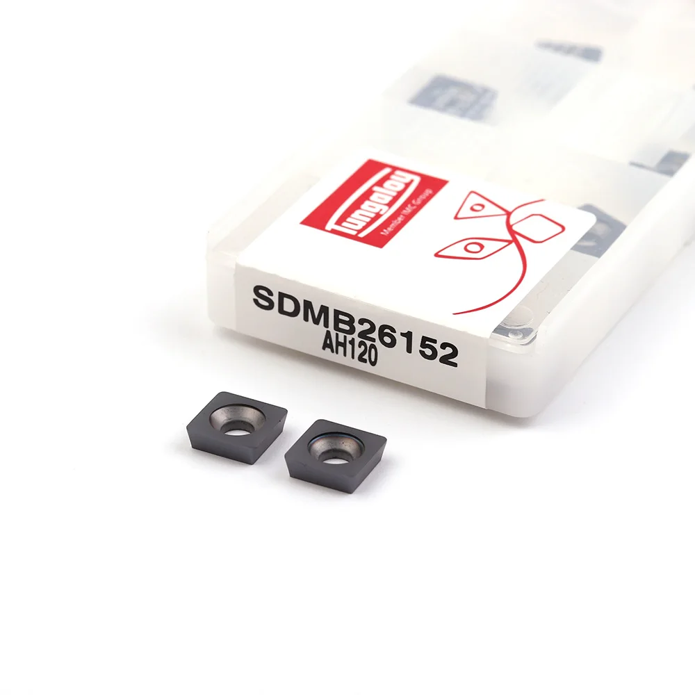 TUNGALOY-Hoja de carburo de tungsteno SDMB26152 AH120, herramienta de torneado CNC, hoja de herramienta, 10 uds, envío gratis