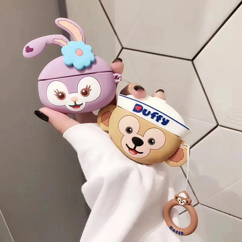 3D чехол для наушников для Airpods Pro Чехол Силиконовый утиный поросенок Мультяшные наушники/Earpods чехол для Apple Air pods Pro 3 чехол Брелок