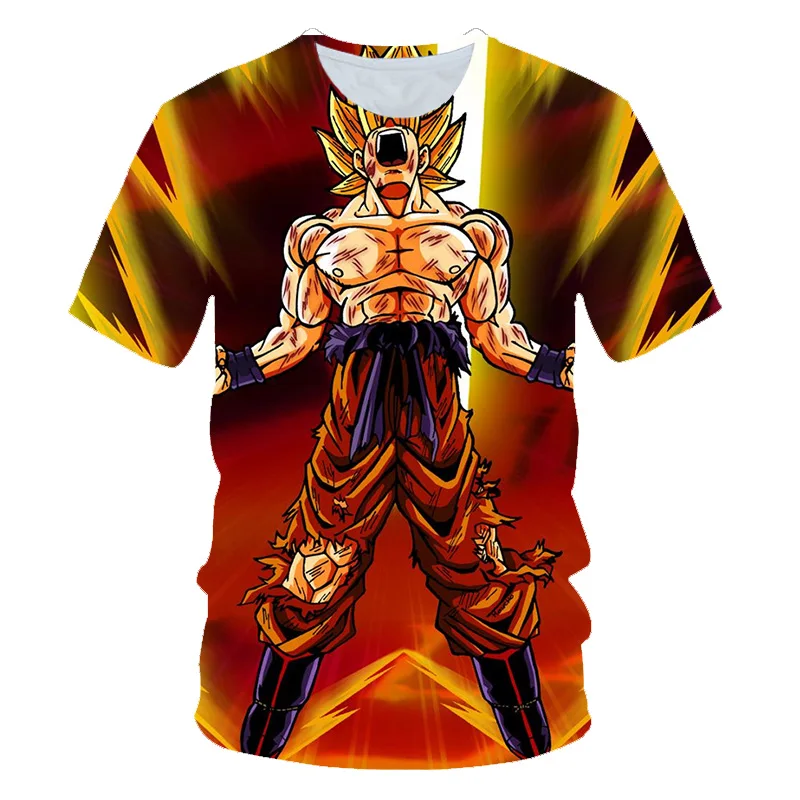 Новое поступление года, крутая футболка с 3d принтом «Goku Dragon Ball Z», летняя модная футболка с короткими рукавами, топы для мужчин, Аниме Драконий жемчуг зет футболки Harajuku Kid