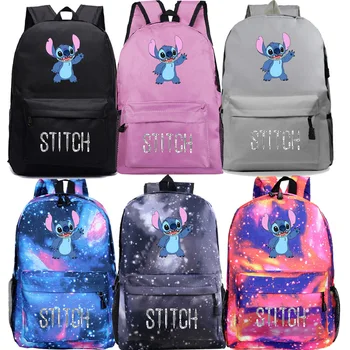 

Stitch Students Boys Girls Back to School Gift Mochila Beautiful New Pattern Laptop Backpack Beautiful Travel Men Teens Rucksack