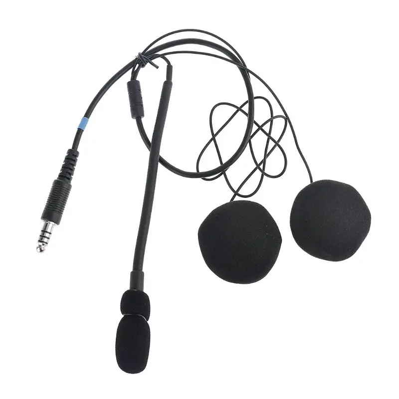 7 1 Male Interface Noise Cancelling Helmet Headset with Speaker and Microphone 2