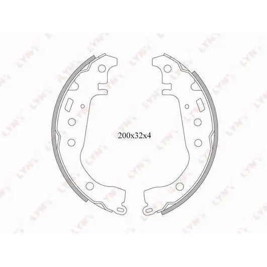 Колодки тормозные барабанные TOYOTA Yaris(P10)/Yaris Verso(P21