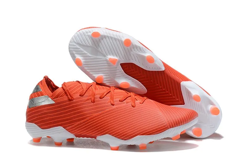 Высокое качество мужские футбольные бутсы Nemeziz 19,1 FG футбольные бутсы messi футбольные бутсы Tacos de futbol - Цвет: 5