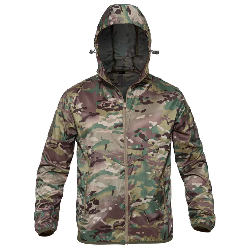 CP ReFire gear камуфляжные Тактические Кожаные куртки мужские Ультра-легкие быстросохнущие армейские куртки с капюшоном Военная летняя одежда с изображением рыбы - Цвет: CP