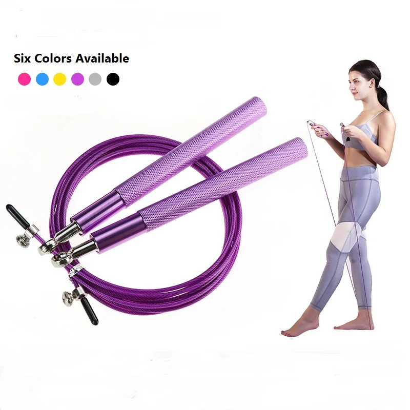 

3M Steel Wire Jump Rope Fitness TrainingSkip High Speed Skipping Rope Adjustable Bodybuilding Sport Competition Skipping Rope