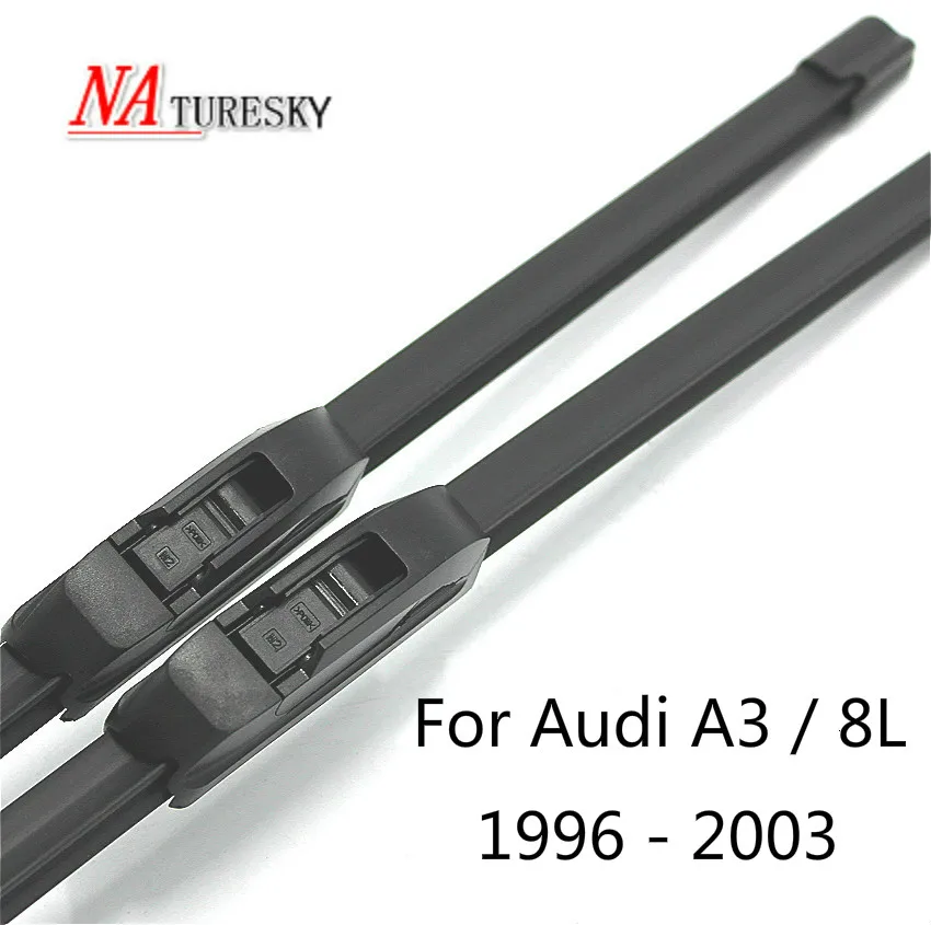 1996 - 2003 ( 8L ) Щетки стеклоочистителя NATURESKY для Audi A3 8L/8 P/8 V Fit Hook/Side Pin/Pinch Tab/кнопочные ручки модель год с 1996 по - Цвет: 1996 - 2003 ( 8L )