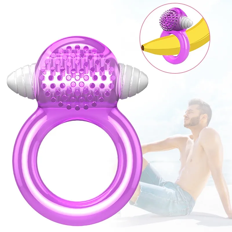 Вибрирующие Кольца для пениса 10 режимов Задержка эякуляции Вибраторы тренажер