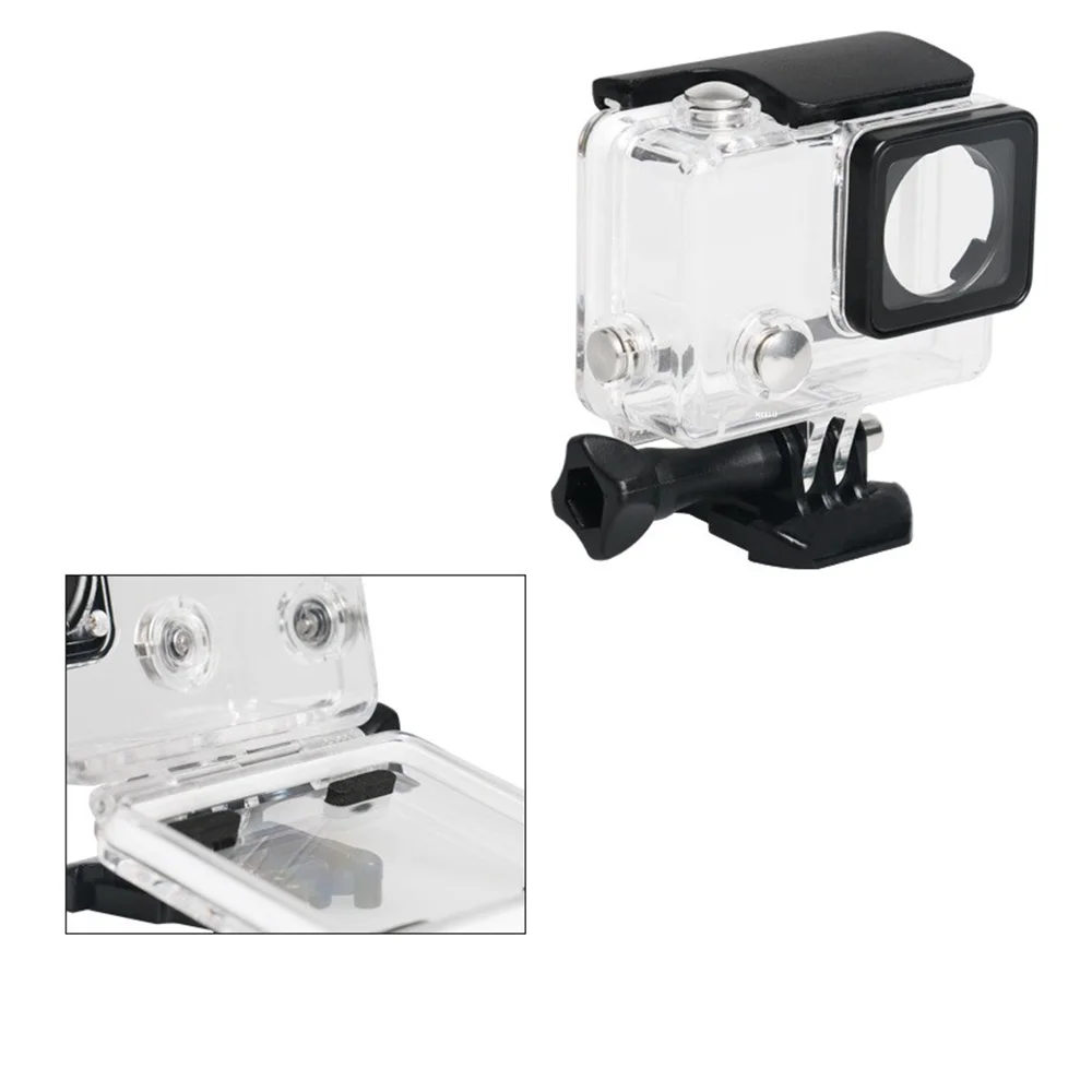 Coque étanche 40m Boîtier Étanche Rechargeable Suptig Pour GoPro Hero 4/3+/3 - 40m De Profondeur - Verre Trempé Go Pro Subacquea Mare