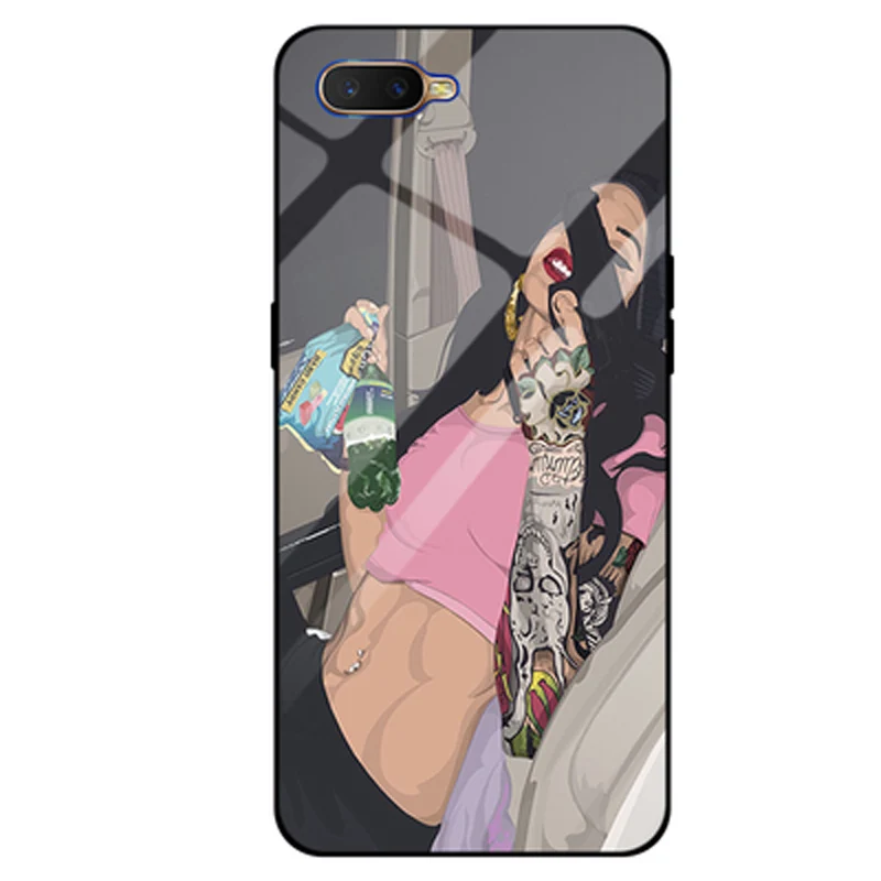 6," для OPPO RX17 Neo case RX17Neo закаленное стекло+ силиконовая Рамка Жесткий чехол для OPPO RX 17 Neo shell противоударные чехлы