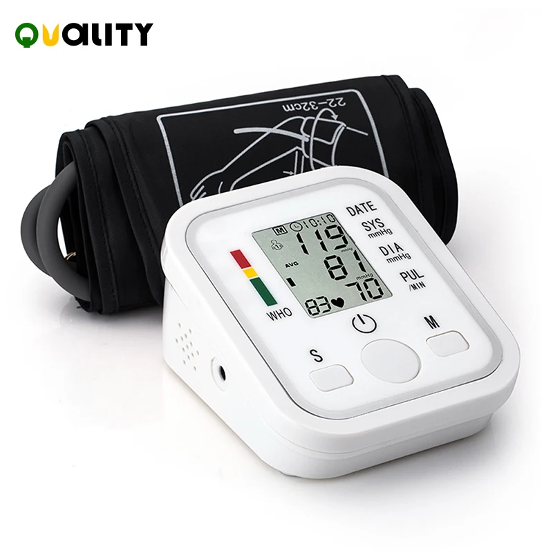 

Portable Tonometer Blood Pressure Monitor Household Sphygmomanometer Arm Band Type Digital Electronic Mini Blood Pressure Meter