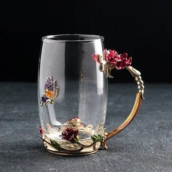 

Mug "scarlet flower", 330 ml, 12 × 7 × 12,5 cm, red flowers
