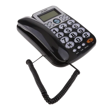 

Universal Corded Landline Phone Home Office Business Desk Telephone 2019 New High Quality
