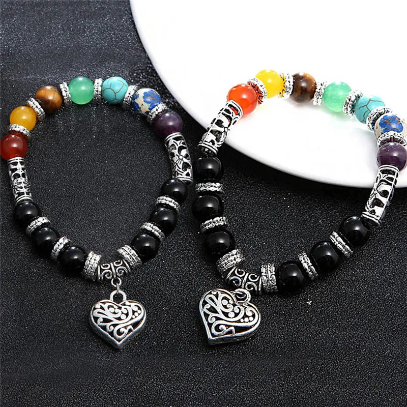 New Fashion Natural Wooden Beaded Root Chakra Jewery &amp Hip Hop Bead Bracelet Buddha Color Jewelry For Men Women Gift Party Favor | Дом и