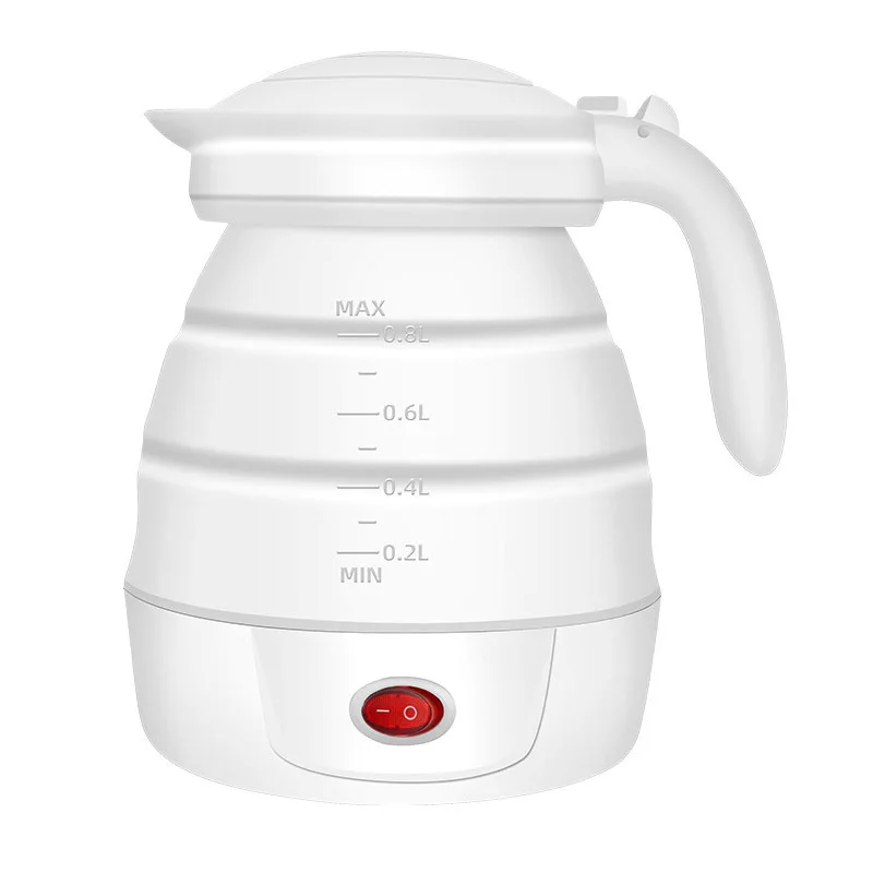 

Foldable Electric Kettle Mini Kettle Travel Portable Electric Kettle Double Voltage Silica Gel Foldable Kettle