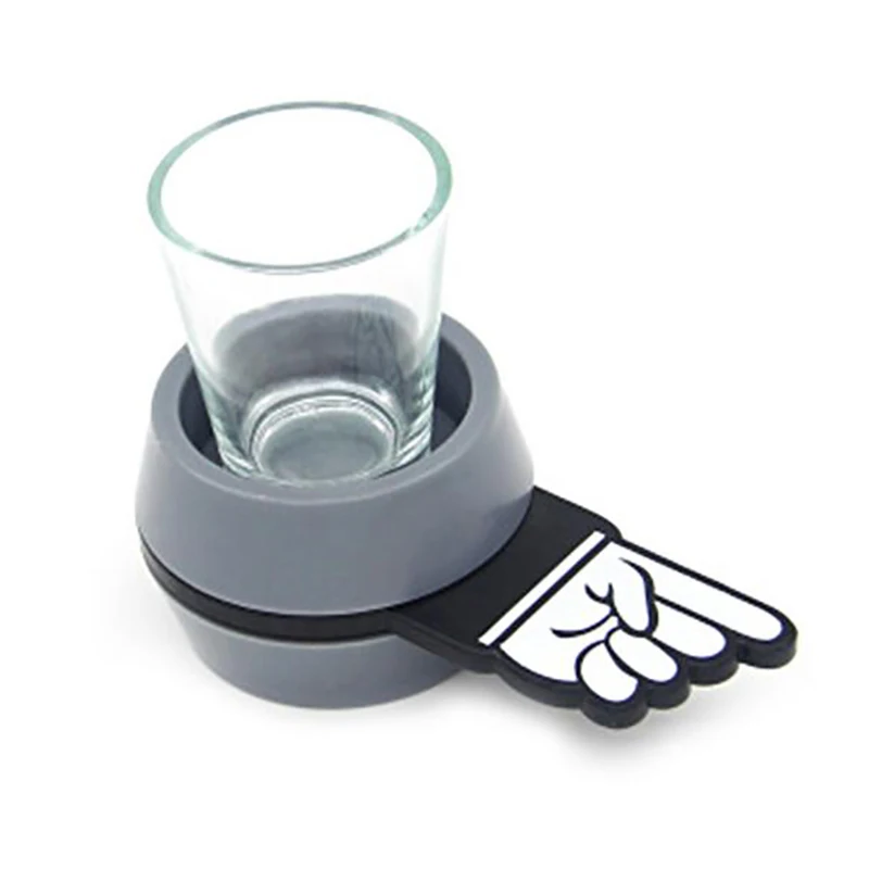 B Забавный Spinner Cup вечерние Spin Arrow Drinking glass Вращающийся 1 комплект игра для выпивания подарки развлекательные принадлежности - Цвет: B