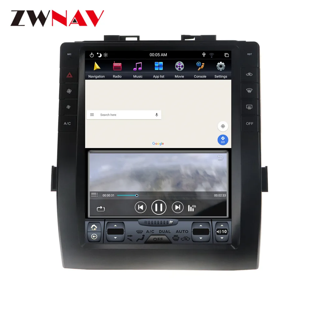 Top Android 9.0 Car GPS Navigation For Toyota Alphard 2015-19 head unit multimedia autoradio tape recorder no DVD player Tesla style 7