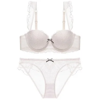 

Bra Sets Sexy Lace Brasserie Sets For Small Breast Breast Gathered Push Up Bra Brief Panty Underwear Sets Lingerie Sets 2020 New