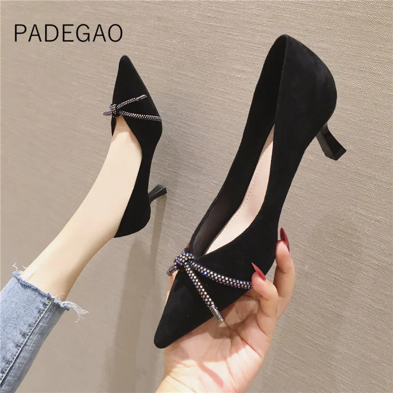 

2019 Women Shoes Elegant Wedding High Heels Party Luxury Crystal Casual Sexy OL Women Pumps