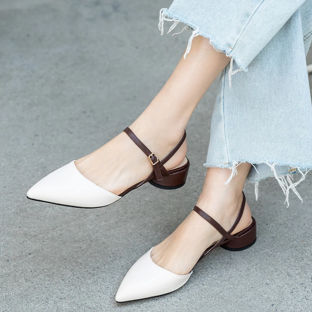 

Sarairis 2020 New Fashion Dropship Square Heels Buckle Strap Summer Sandals Woman Shoes Mix Color Elegant Shoes Women Sandals