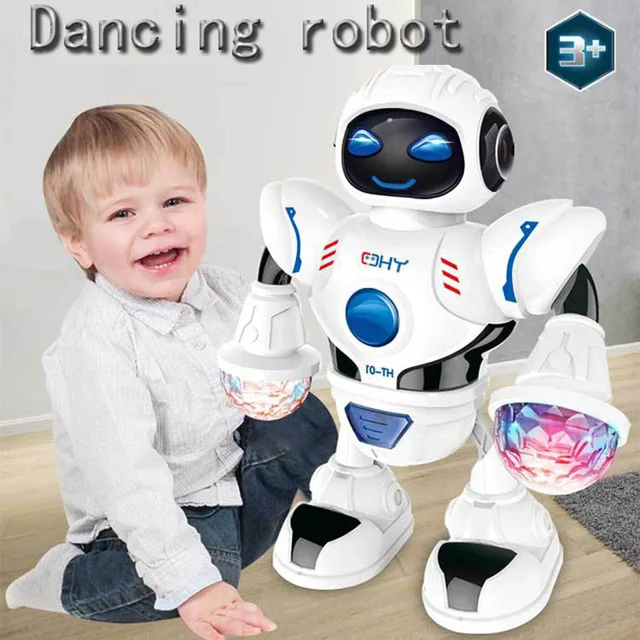 Dancing Robot Toy Rotating Light Music Electronic Sing Toys Robot Birthday Gift for Kids Children Intelligent Early 2021 NEW 1