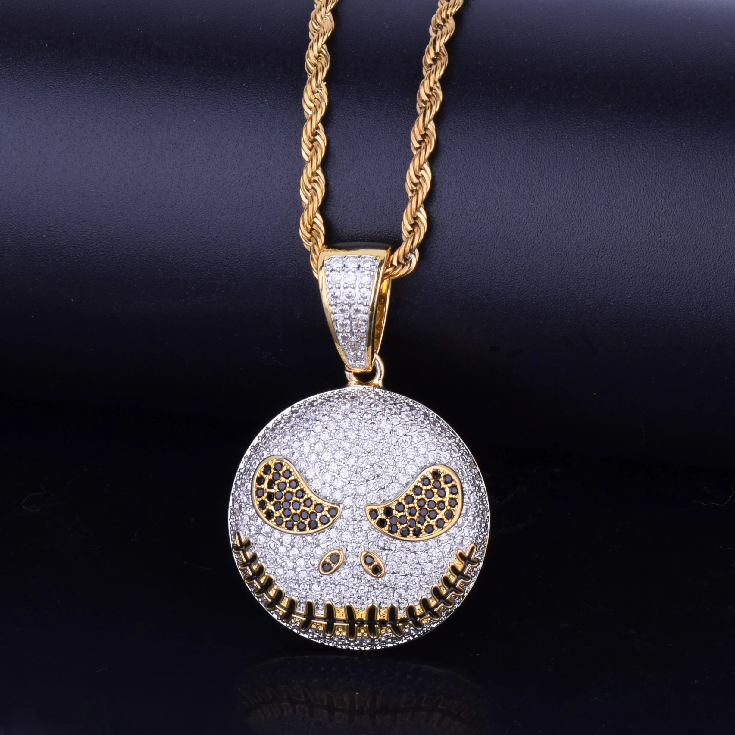 Character Round Face Pendant Necklace 