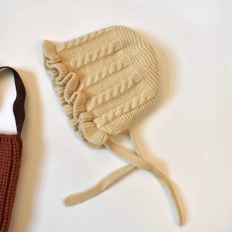 CROAL CHERIE Baby Hat Cotton Warm Newborn Accessories Baby Girl Princess Hat Autumn Winter Hat For Kids Infant Toddler Cap     (25)