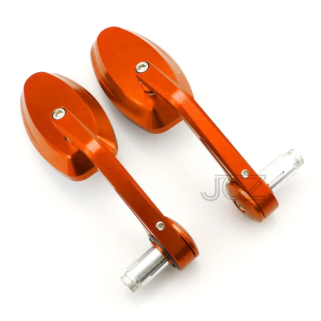 Motorcycle Accessories 22mm CNC Aluminum Oval Handlebar Bar End Rear View Side Mirrors for KTM DUKE RC 390 125 790 250 200 690 Orange