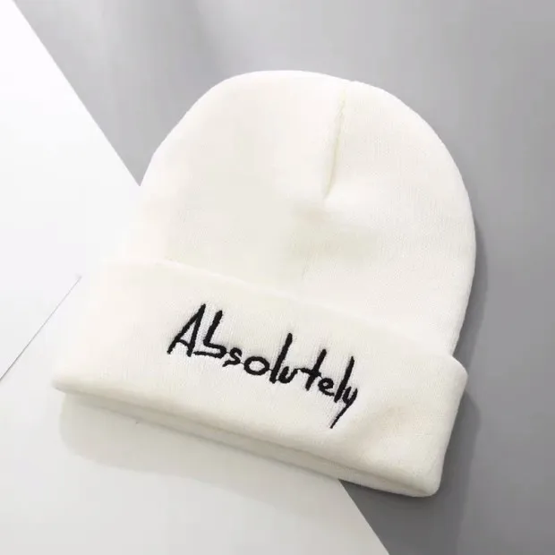 Women Autumn Winter Hats Letter Multipurpose Scarf Beanies Cap New Fashion Unisex Skullies Men Beanies - Цвет: white