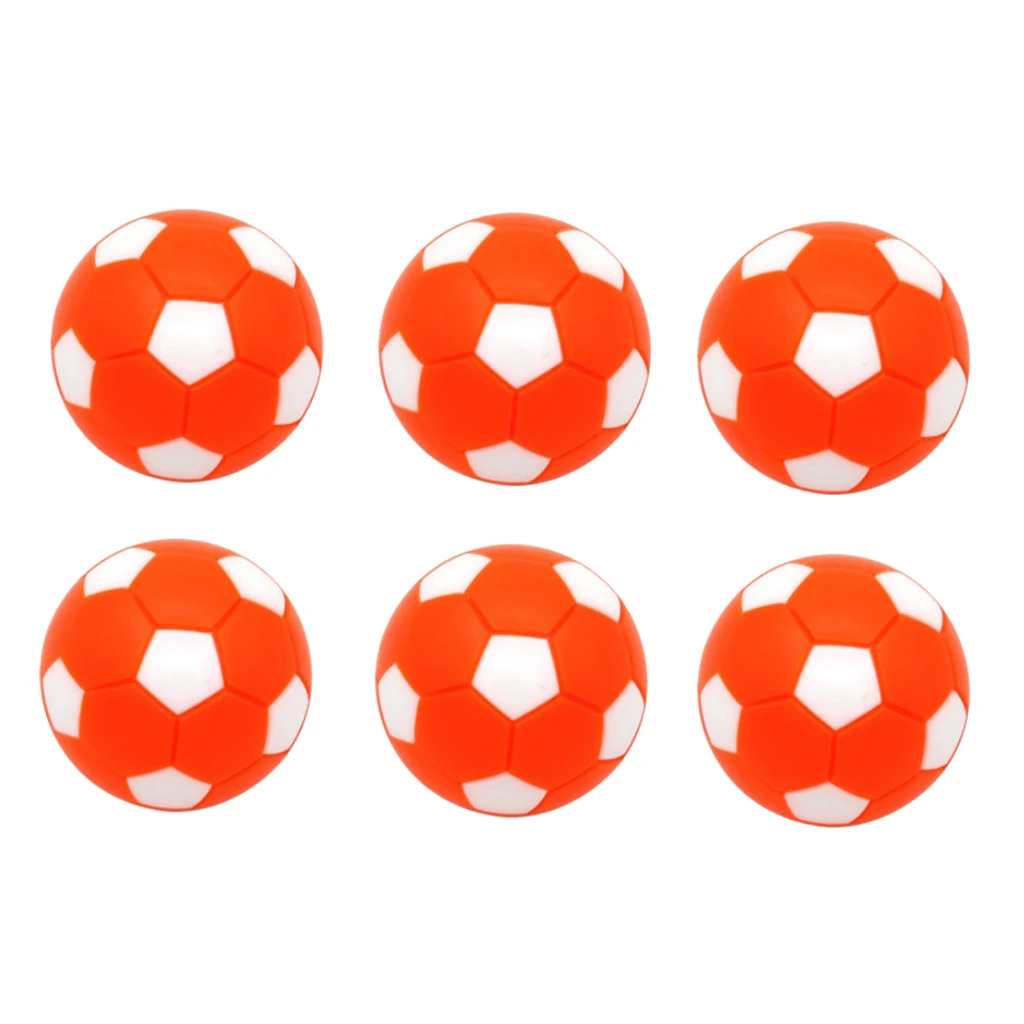 6pcs 32mm Table Soccer Football Foosball Balls Fussball Replacement