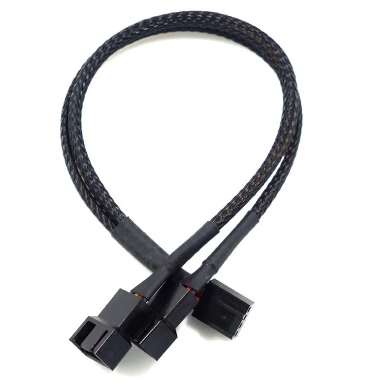 1pcs/2pcs/5pcs 4 Pin PWM Splitter 4Pin Female To 3/4 Adapter Cable for Computer CPU Case Fan Sleeved Power | Компьютеры и офис