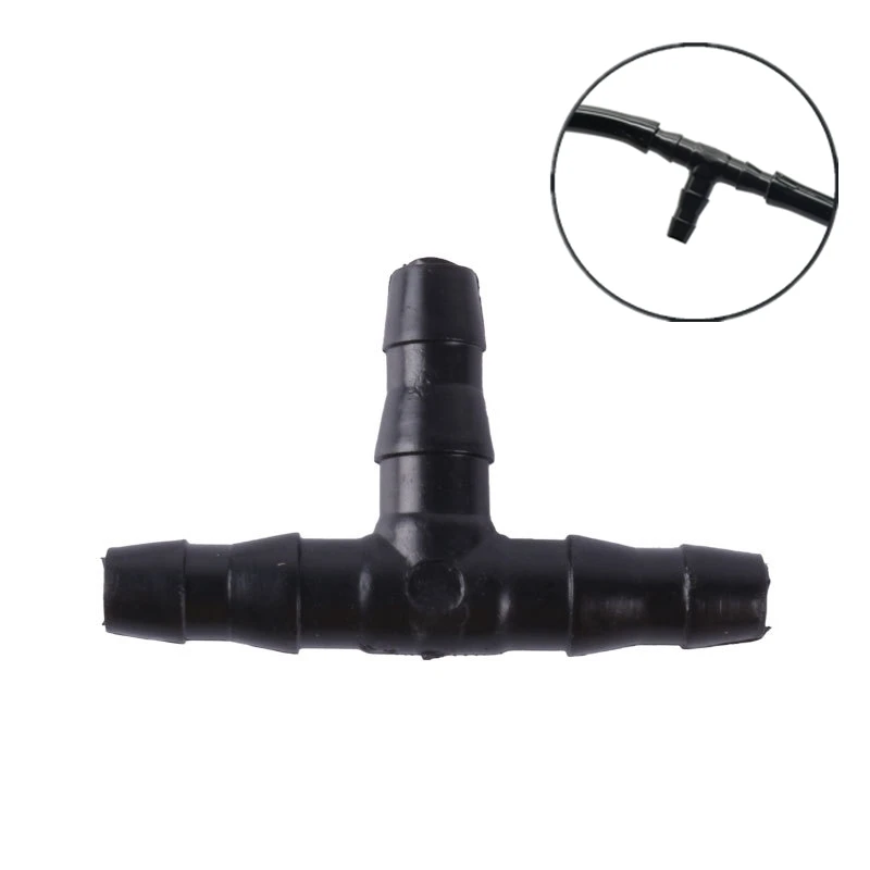 

10/50 Pcs Sprinkler Irrigation 1/4 Inch Barb Tee Water Hose connectors Pipe Hose Fitting Joiner Drip System for 4mm/7mm Hose