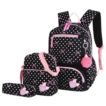 

Girls School Student Mochila 3pcs/set Printing School Bags Backpack Schoolbag Fashion Kids Lovely Backpacks For Children