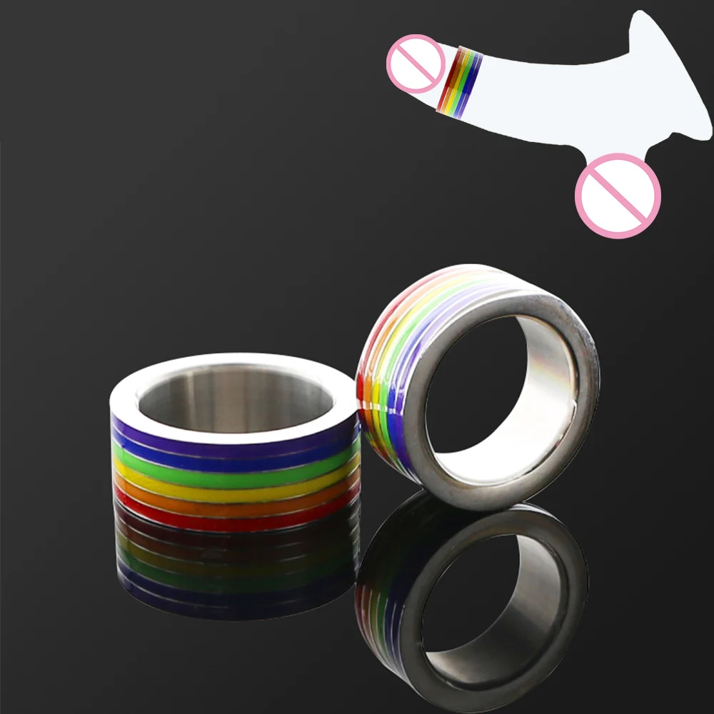 A o Inoxid vel Rainbow Parar Ejacula o Precoce Ere o Gaiola Penis 