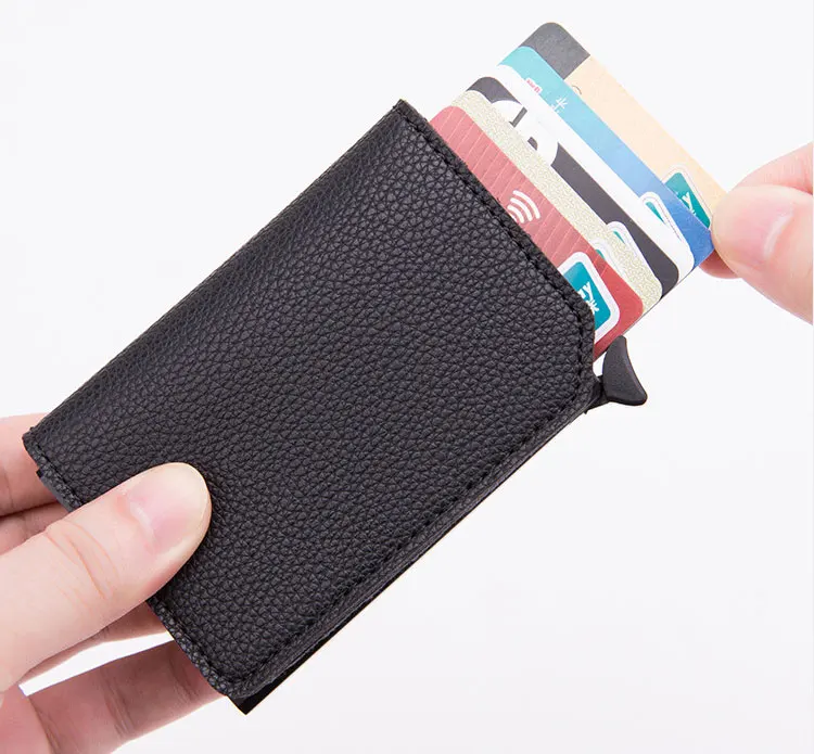 Углеродное волокно Rfid держатель для карт мужские кошельки сумка для денег мужской черный короткий кошелек маленький кожаный тонкий кошелек тонкий мини волшебный кошелек