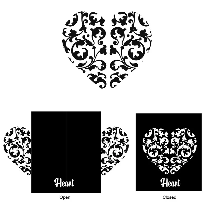

DiyArts Heart Metal Cutting Dies New 2019 for Heart Mold Craft Dies Scrapbooking Album Embossing Die Cut Stencil Card Making