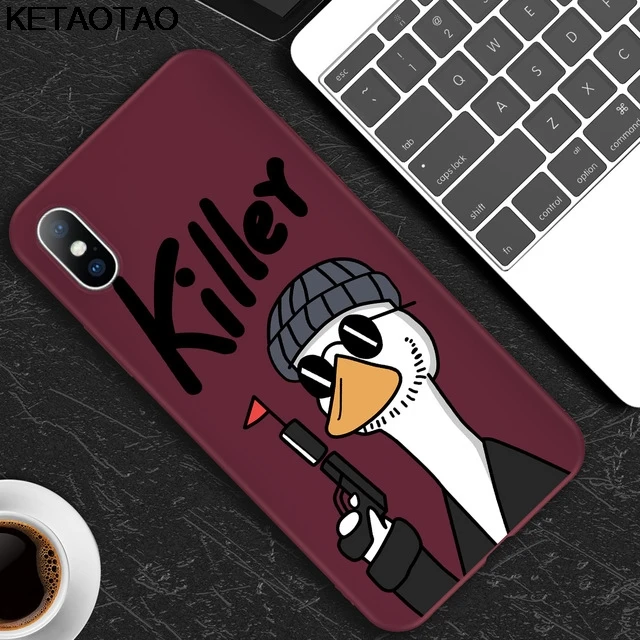 Серый KETAOTAO чехол для телефона с мультяшным изображением жирафа кота для iPhone 6S 7 8 Plus X XS XR 11 Pro для samsung чехол из мягкого ТПУ резины силикона - Цвет: Серый