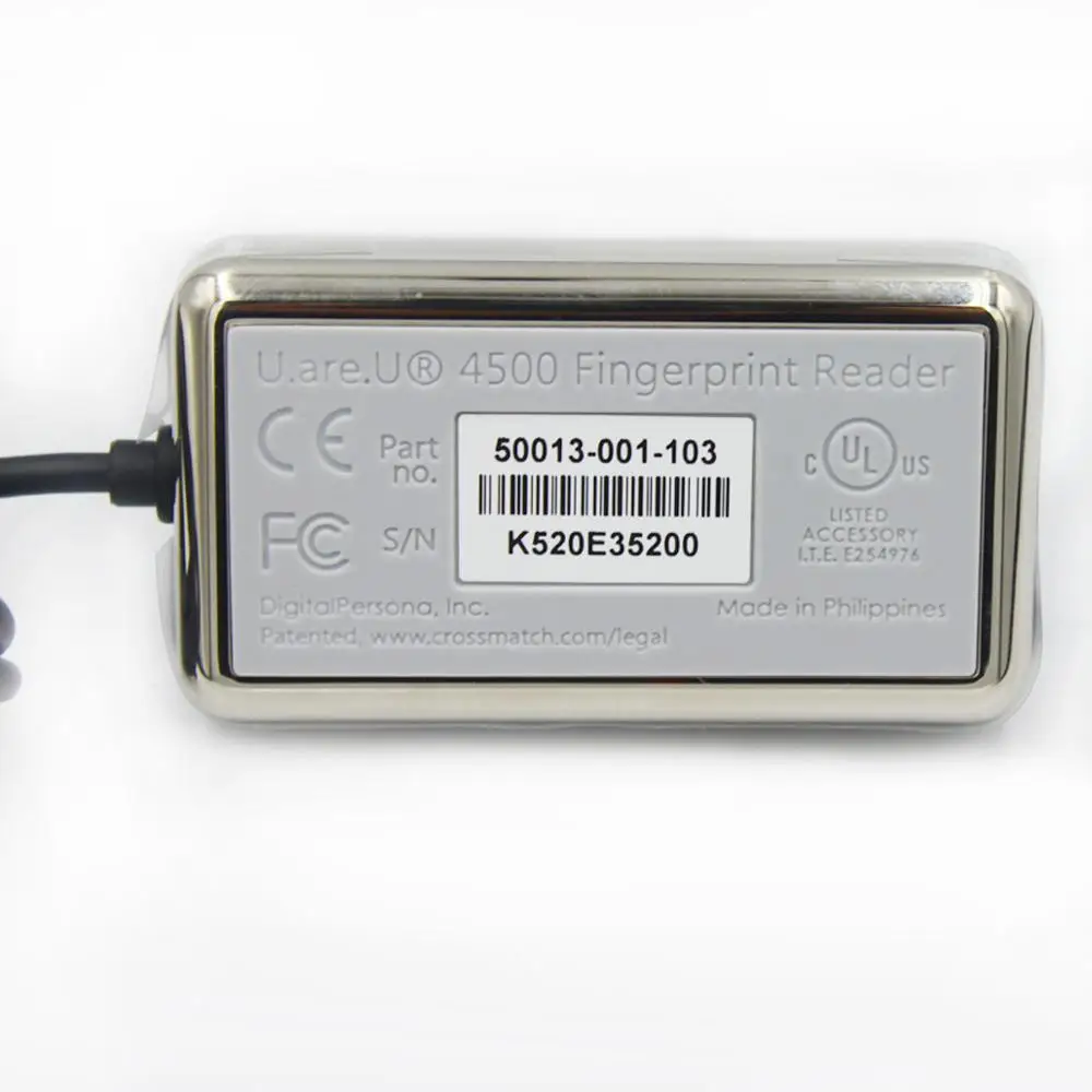 US $62.51 100 Original DigitalPersona U Are U 4500 USB Biometric Fingerprint Scanner Fingerprint Reader URU4500 Made In Philippines