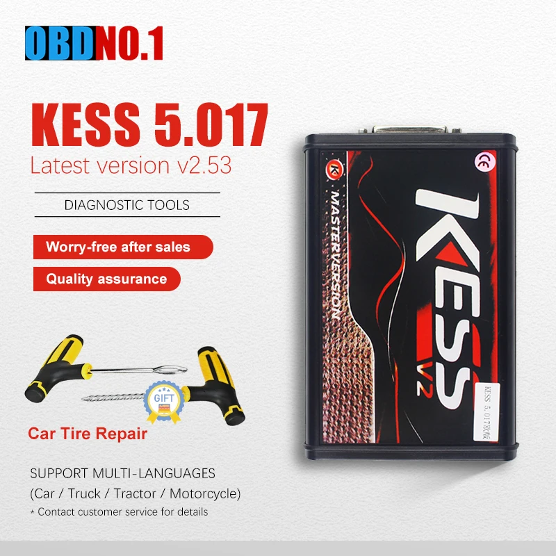 Kess EU версия V2.53 Diaglostic инструмент менеджер Тюнинг Комплект 5 017 мастер KTAG 7 020 4