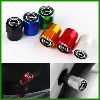 

4Pcs Car Wheel Tire Valve Stem Air Valve Caps Dust Cover Aluminum for Opel OPC Astra Insignia Corsa Mokka Vectra Tyre Accessorie