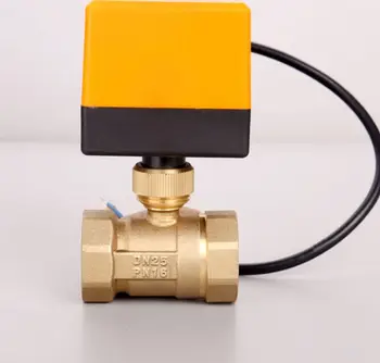 

AC220V/24V G1-1/2" BSPP DN40 Brass 2 Way Motorized Ball Valve Electrical Actuator Valve