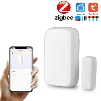 

Zigbee Tuya Smart Wireless Door/window/garage Contact Sensor DIY Smart Home Wifi Security Alarm With Alexa Amazon Google Home
