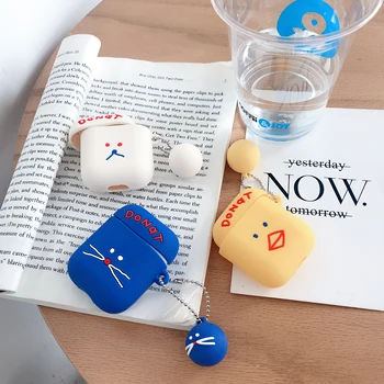 

Cute Cartoon Wireless Case For AirPods 2 Silicone Charging Headphones Cases For Air pods 1 Protective Cover capa